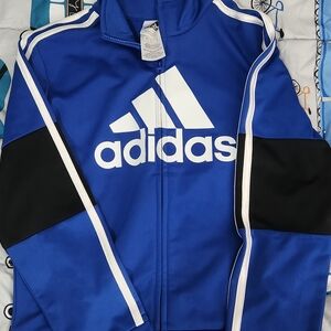 Adidas Kids Royal Blue and Black Jacket